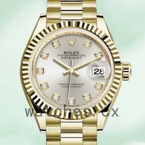 279138SDP-1.webp Rolex Datejust Ladies 28mm m279138rbr-0019 Silver Dial President Bracelet/Jubilee Bracelet