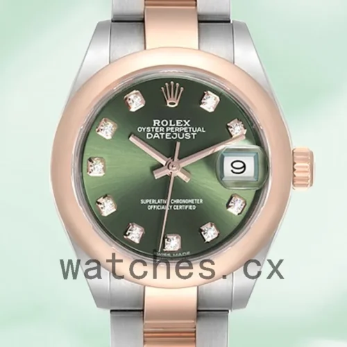 279161GNDO-1.webp Rolex Datejust 28mm Ladies 279161 Oyster Bracelet Silver-tone