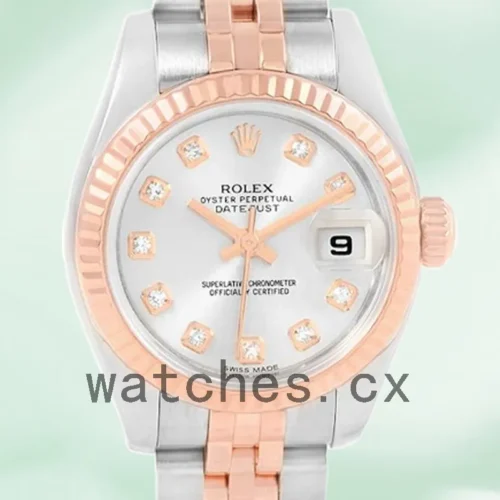 279171SDJ-1.webp Rolex Datejust Ladies 28mm 279171 Silver Dial