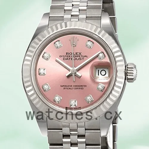 279174PDJ-1.webp Rolex Datejust 28mm m279174-0003 Ladies Silver-tone Pink Dial