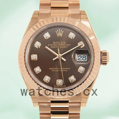 279175CHDP-1.webp Rolex Datejust m279175-0016 28mm Ladies Rose Gold-tone Automatic