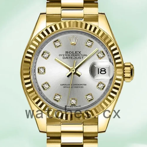 279178SDP-1.webp Rolex Datejust 28mm m279178-0015 Ladies President Bracelet/Jubilee Bracelet Gold-tone