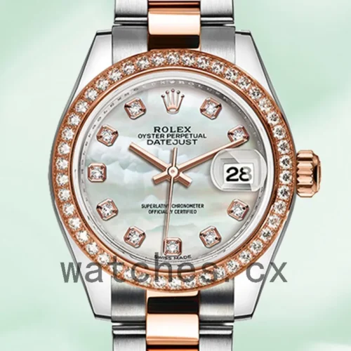 279381MDO-1.webp Rolex Datejust 28mm m279381rbr-0014 Ladies Mother of Pearl Dial Silver-tone