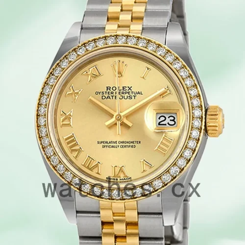 279383CRJ-1.webp Rolex Datejust m279383rbr-0009 Ladies 28mm Automatic Silver-tone