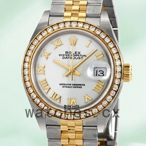 279383WRJ-1.webp Rolex Datejust 28mm m279383rbr-0023 Ladies Jubilee Bracelet Silver-tone
