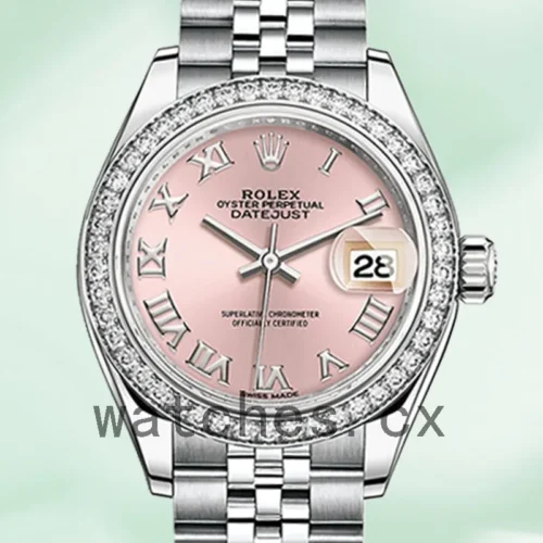 279384PRJ-1.webp Rolex Datejust 28mm m279384rbr-0005 Ladies Pink Dial