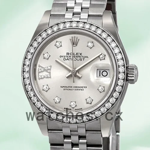 279384SRDJ-1.webp Rolex Datejust m279384rbr-0021 28mm Ladies Jubilee Bracelet Silver-tone