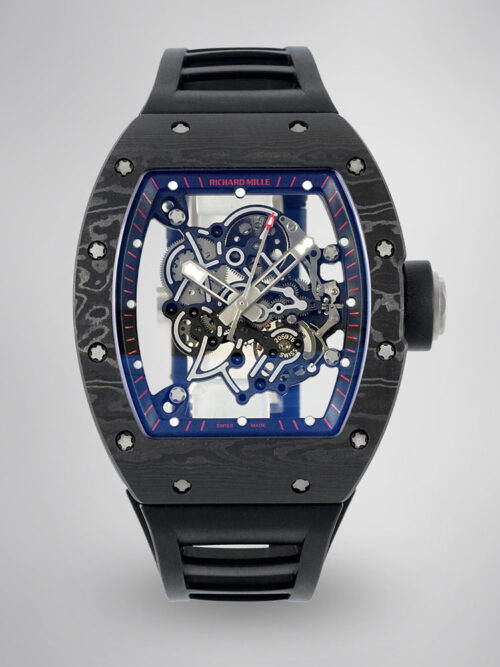2b7ce23edfeb037d9e9f7f5ccde5a6ec.jpg Richard Mille RM055 Skeleton Watch with Black Rubber Strap – Super Clone