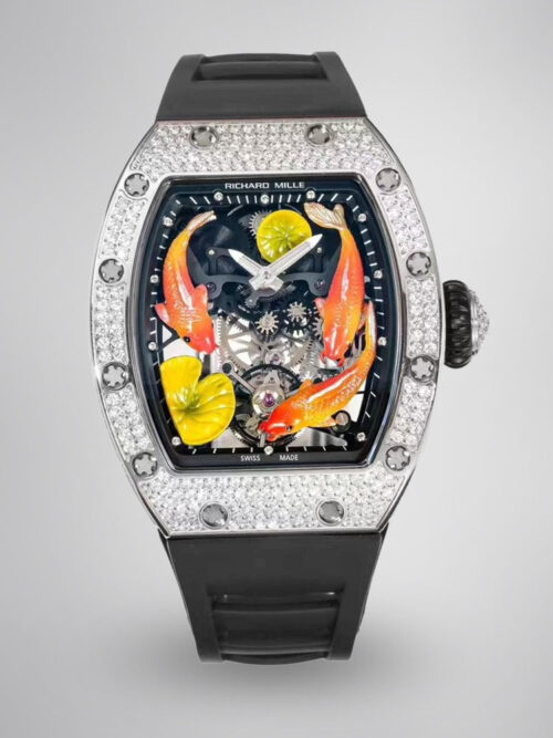 315a8cb6775832fe6f4105d0f0de7ce0.jpg Richard Mille RM S10 Koi Tourbillon Replica Swiss Watch with Diamonds – AAA Quality