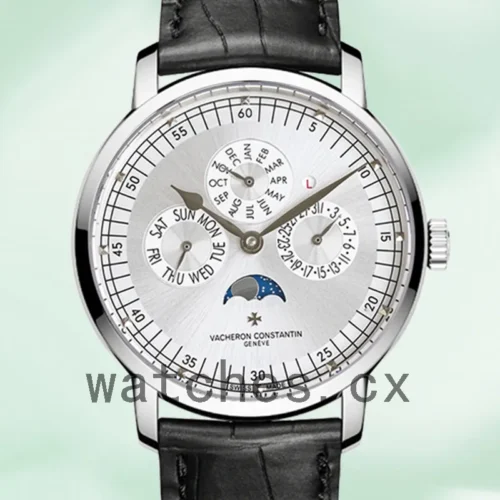 43175000P-B268-1.webp Vacheron Constantin Fiftysix Men’s 40mm 4600E/000A-B442 Silver Dial Leather Strap