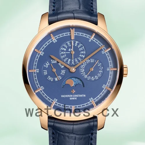 43175000R-B519-1.webp Vacheron Constantin Fiftysix Men’s 40mm 4600E/000R-B487 Silver-tone Leather Strap