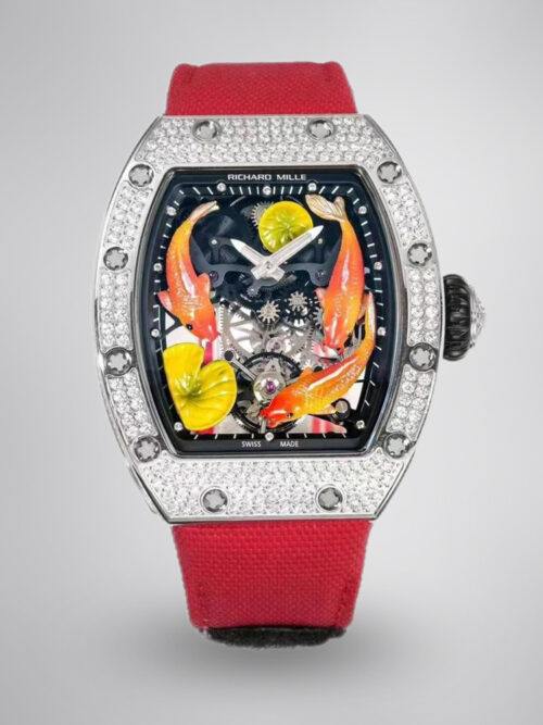 5b4194294453faa267848e5ce83c1c77.jpg Richard Mille RM S10 Koi Tourbillon Replica – Swiss Movement, Diamond-Set Case, and AAA Quality for the Ultimate Luxury Experience
