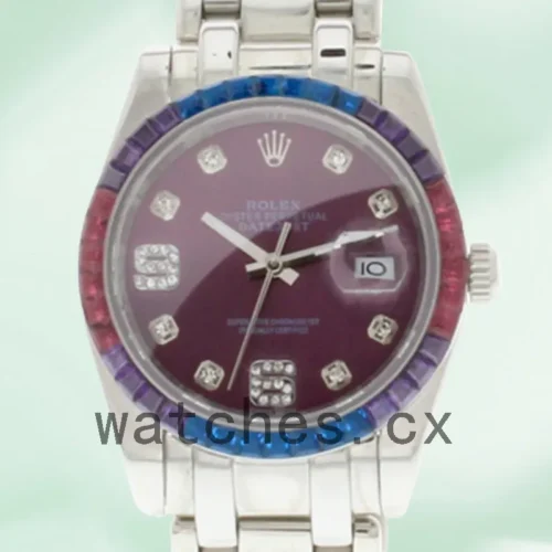 86349PUDPM-1.webp Rolex Pearlmaster 31mm Ladies 86349SAFUBL-42749 Silver-tone