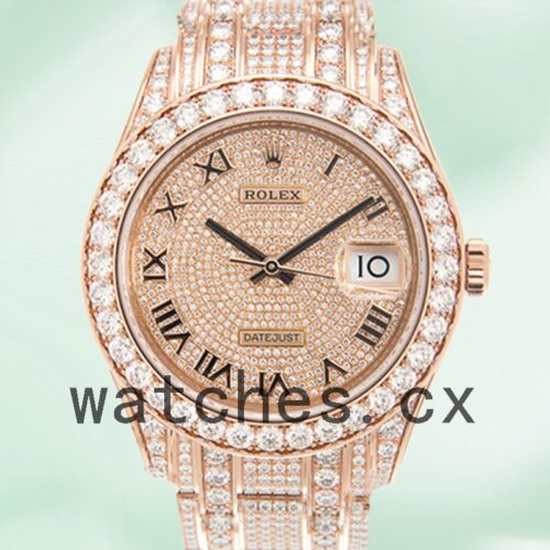 86405PAVE-1.jpg Rolex Pearlmaster 41mm Men’s m86405rbr-0001 Rose Gold-tone Diamond Bezel