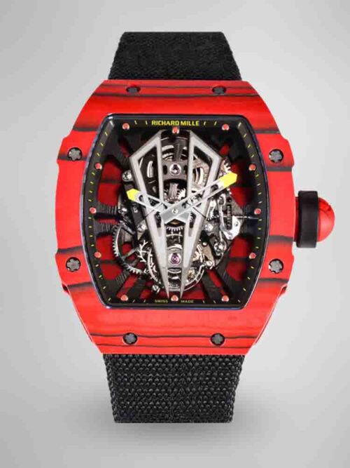 899bdd122a303cac22fd49da40b913a0.jpg Swiss Replica Richard Mille RM27-03 41mm Red Matador Skeleton Dial Carbon Fiber Case