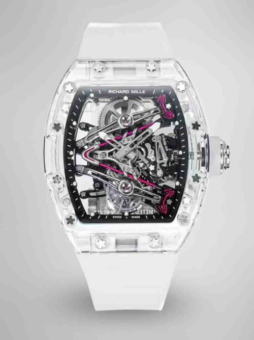 96838090cd30b0879fb7886ccda56b2d.jpg Replica RM 38-02 Crystal Pink Skeleton Tourbillon Swiss Movement AAAAA Quality