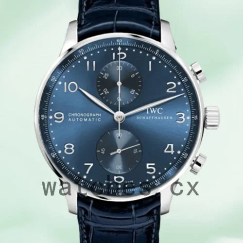 I-K-IW371606-1.webp IWC Portuguese Chrono Men’s 44mm/41mm IW371606 Leather Strap Silver-tone