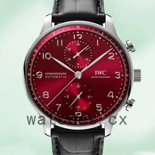 I-K-IW371616-1.webp IWC Portuguese Chrono Men’s 44mm/41mm IW371616 Silver-tone Leather Strap