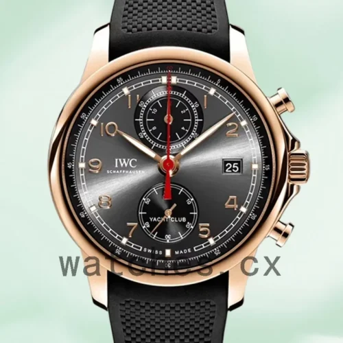 I-K-IW390505-001-1.webp IWC Portuguese Chrono Men’s IW390505 43mm/40mm Rose Gold-tone Black Dial