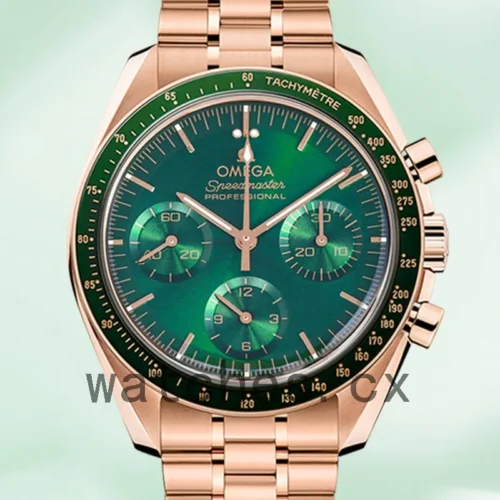 O-K-310.60.42.50.10.001-001-1.webp Omega Speedmaster Men 42mm 310.60.42.50.10.001 Bracelet Green Dial