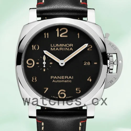 P-K-PAM00910-1.webp Panerai Luminor Marina 44mm Men’s PAM00910 Leather Strap Black Dial