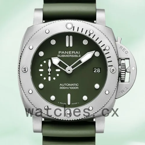 P-K-PAM01055-1.webp Panerai Submersible Men’s PAM01055 47mm Green Dial