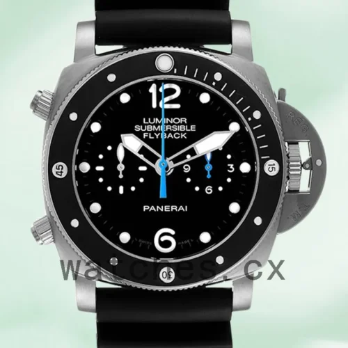 PAM00615-1.webp Panerai Luminor Submersible PAM00615 47mm Men’s Black Dial Silver-tone