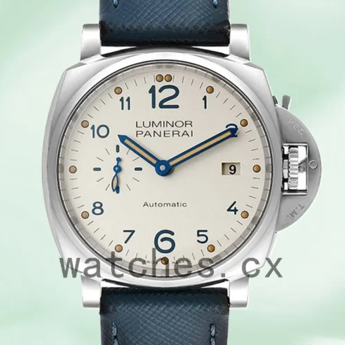 PAM00906-1.webp Panerai Luminor Due 44mm PAM00906 Men White Dial Silver-tone