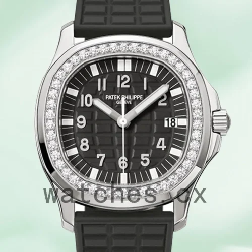 PP-J-5067A-001-1.webp Patek Philippe Aquanaut Ladies 5067A-001 32mm Black Dial Silver-tone