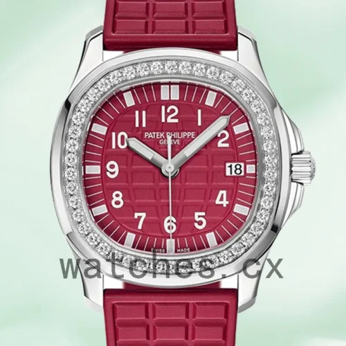 PP-J-5067A-027-1.webp Patek Philippe Aquanaut 32mm Ladies 5067A-027 Silver-tone Rubber Band