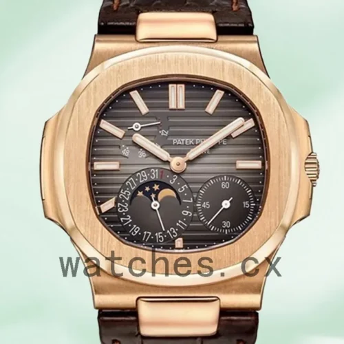 PP-J-5712R-001-1.webp Patek Philippe Nautilus Men’s 5712R-001 40mm Rose Gold-tone Leather Strap