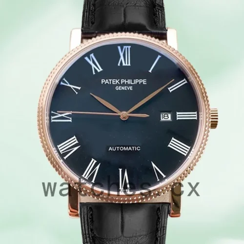 PP-K-CalatravaBKRL005-1.webp Patek Philippe Calatrava Men’s CalatravaBKRL005 40mm Black Dial