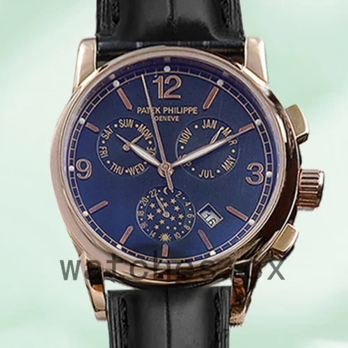 PP-K-ComplicationsBLSL023-1.webp Patek Philippe Complications Men’s 40mm ComplicationsBLSL023 Automatic Leather Strap