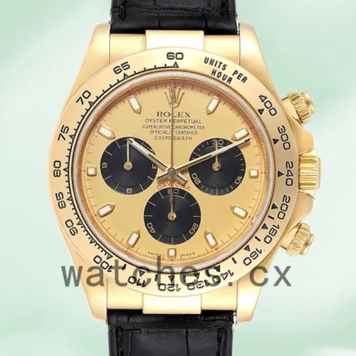 R-J-116518CSL-1.webp Rolex Daytona Men’s 40mm 116518 Gold-tone Leather Strap