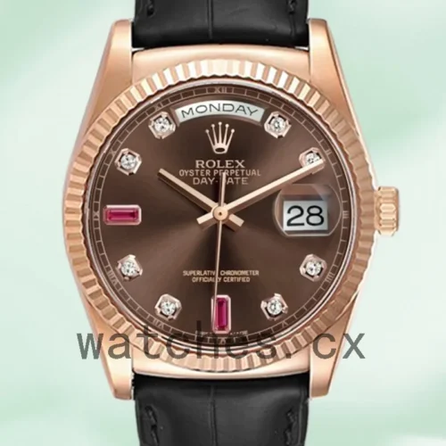 R-J-118135BRDL-001-1.webp Rolex Day-Date Men’s 118135-0085 36mm Automatic Brown Dial