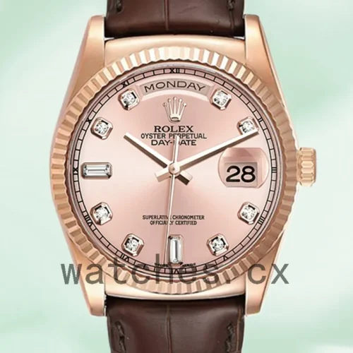 R-J-118135RGDL-1.webp Rolex Day-Date 118135-0101 36mm Men’s Leather Strap