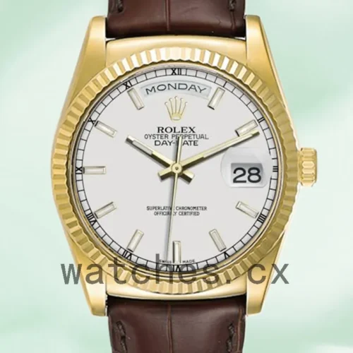 R-J-118138WSL-001-1.webp Rolex Day-Date 36mm m118138-0147 Men’s Automatic Gold-tone