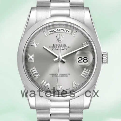 R-J-118206GYRP-1.webp Rolex Day-Date 36mm Men’s 118206 Grey Dial President Bracelet