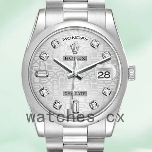 R-J-118206SJDP-1.webp Rolex Day-Date 118206 36mm Men’s Silver-tone