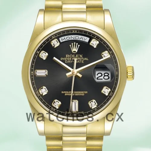 R-J-118208BKDP-1.webp Rolex Day-Date 36mm 118208-83208 Men’s Gold-tone