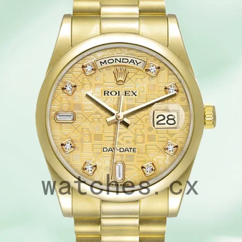 R-J-118208CJDP-1.webp Rolex Day-Date 36mm 118208 Men’s Gold-tone President Bracelet/Oyster Bracelet