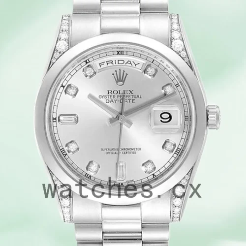 R-J-118296SDP-1.webp Rolex Day-Date Men’s 118296 36mm Silver-tone Automatic