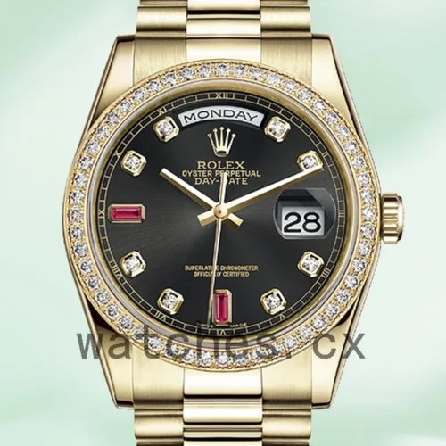 R-J-118348BKDP-1.webp Rolex Day-Date Men’s m118348-0209 36mm Black Dial