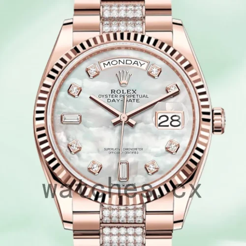 R-J-128235MPDDP-1.webp Rolex Day-Date 36mm Men’s m128235-0032 President Bracelet Mother of Pearl Dial