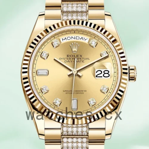 R-J-128238CDDP-1.webp Rolex Day-Date Men’s m128238-0026 36mm President Bracelet Gold-tone
