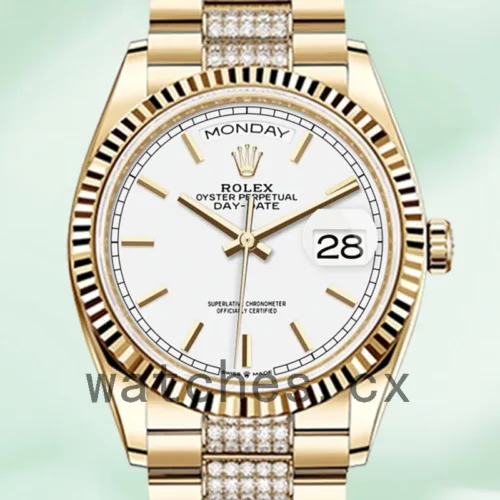 R-J-128238WSDP-1.webp Rolex Day-Date 36mm Men’s m128238-0082 White Dial Gold-tone