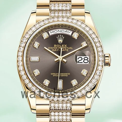 R-J-128348BRDDP-1.webp Rolex Day-Date m128348rbr-0007 Men’s 36mm Brown Dial