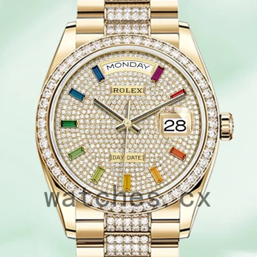 R-J-128348DPDDP-1.webp Rolex Day-Date m128348rbr-0031 Men’s 36mm Gold-tone