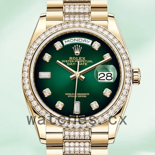 R-J-128348GNDDP-1.webp Rolex Day-Date Men’s m128348rbr-0036 36mm Green Dial