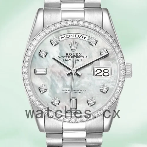 R-J-128349MPDP-1.webp Rolex Day-Date 36mm Men’s m128349rbr-0004 Silver-tone President Bracelet